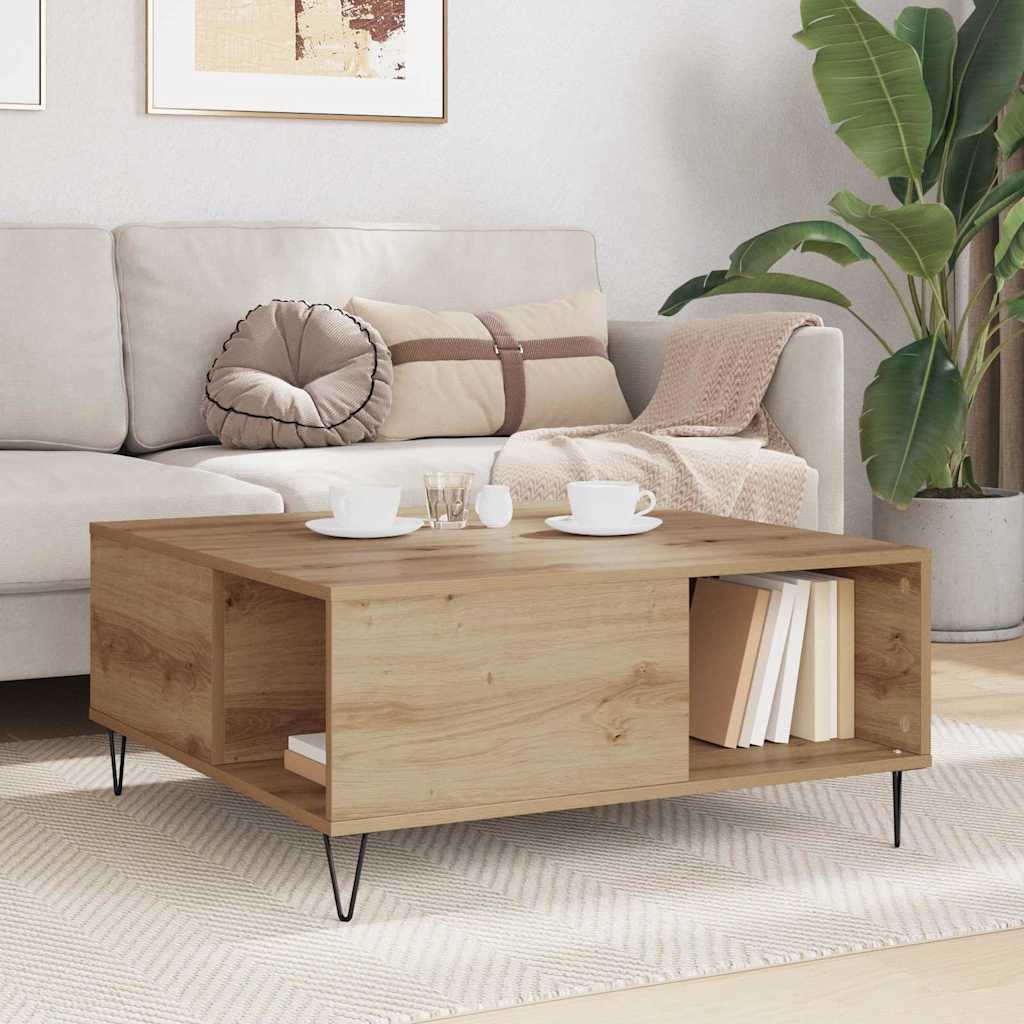 Couchtisch Artisan-Eiche 80 x 80 x 36,5 cm Holzwerkstoff