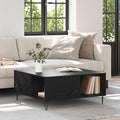 Couchtisch Schwarz Eichen-Optik 80 x 80 x 36,5 cm Holzwerkstoff