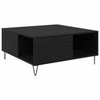 Couchtisch Schwarz Eichen-Optik 80 x 80 x 36,5 cm Holzwerkstoff