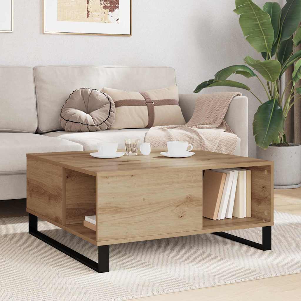 Couchtisch Artisan-Eiche 80 x 80 x 36,5 cm Holzwerkstoff