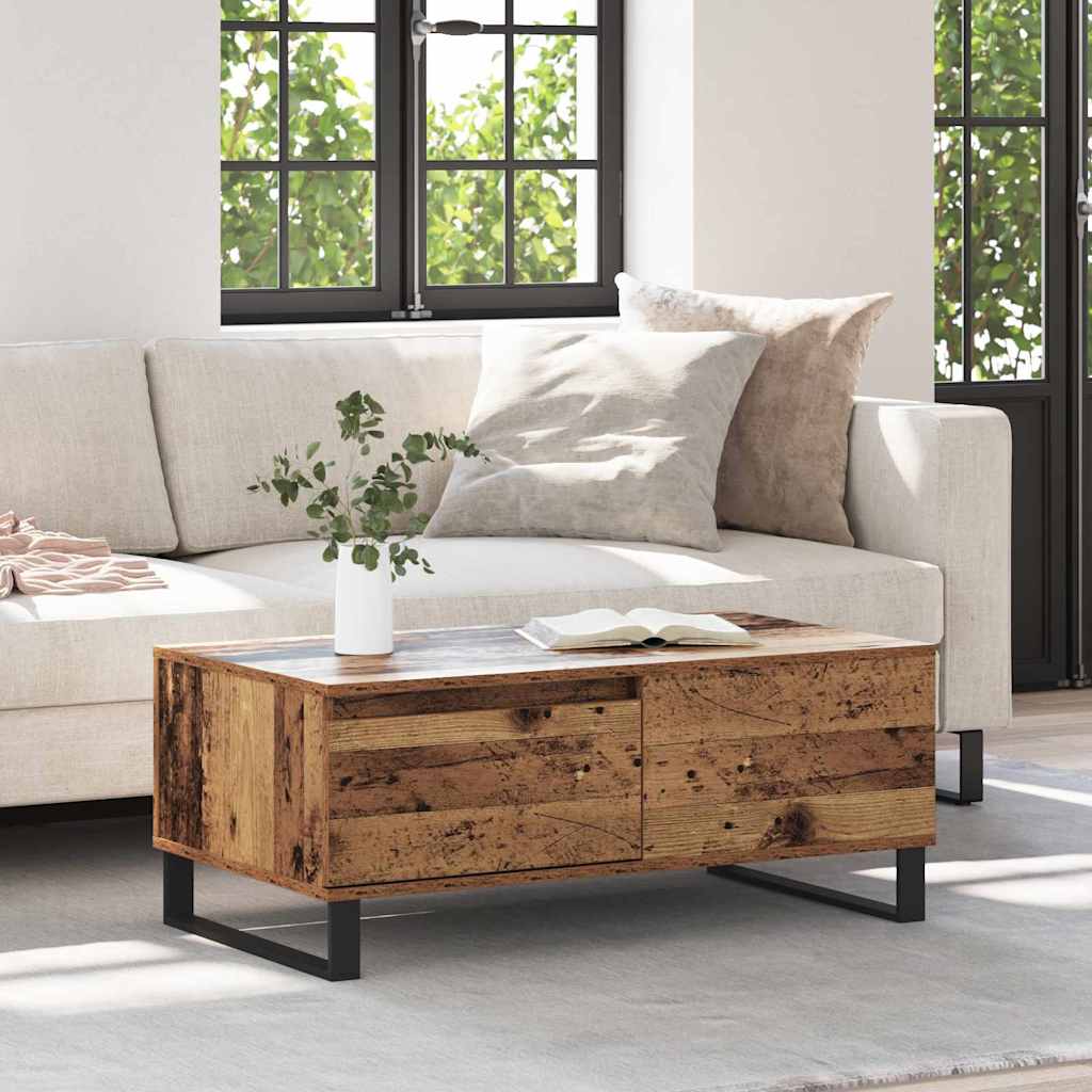 Couchtisch Altholz 90 x 50 x 36,5 cm Holzwerkstoff