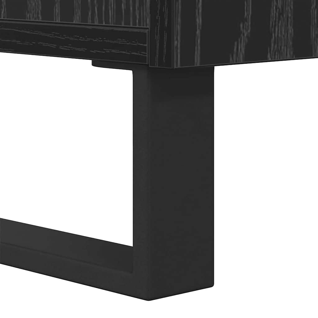 Couchtisch Schwarz Eichen-Optik 90 x 50 x 36,5 cm Holzwerkstoff