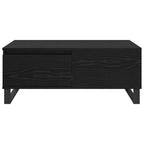 Couchtisch Schwarz Eichen-Optik 90 x 50 x 36,5 cm Holzwerkstoff