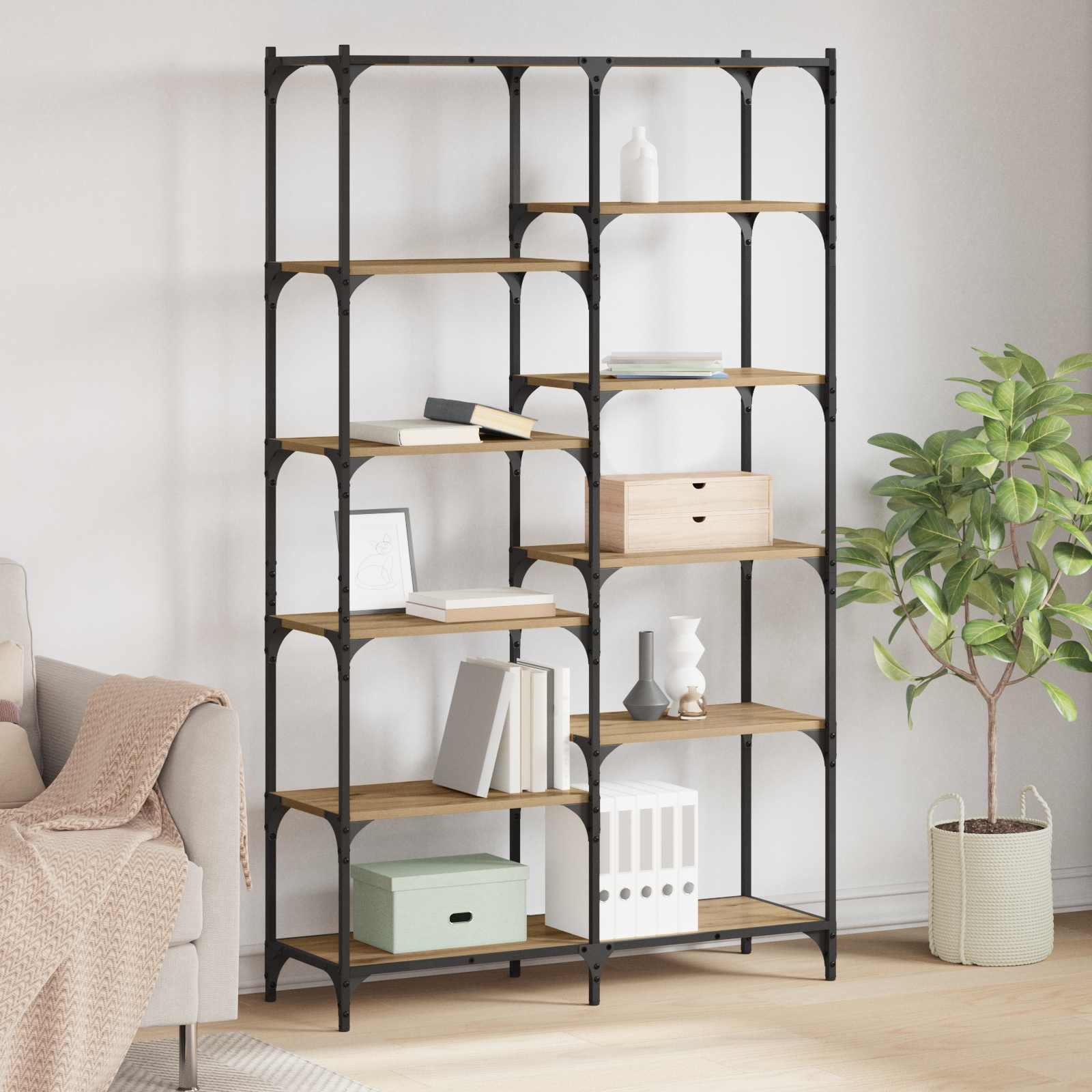 Regal Artisan-Eiche 100 x 32 x 170 cm Holzwerkstoff