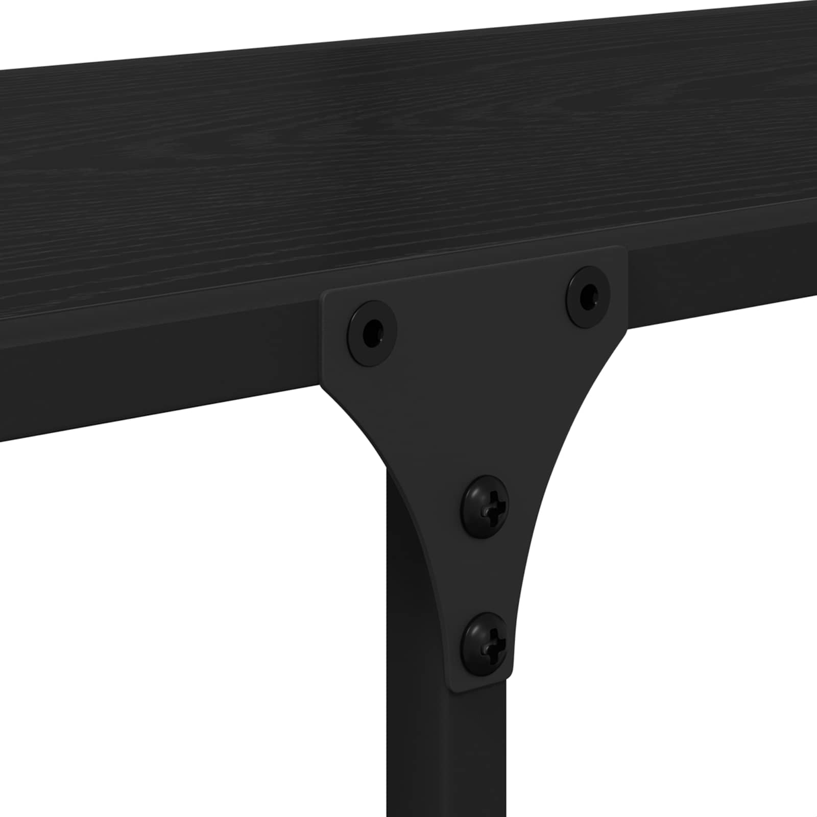 Regal Schwarz Eichen-Optik 100 x 32 x 170 cm Holzwerkstoff