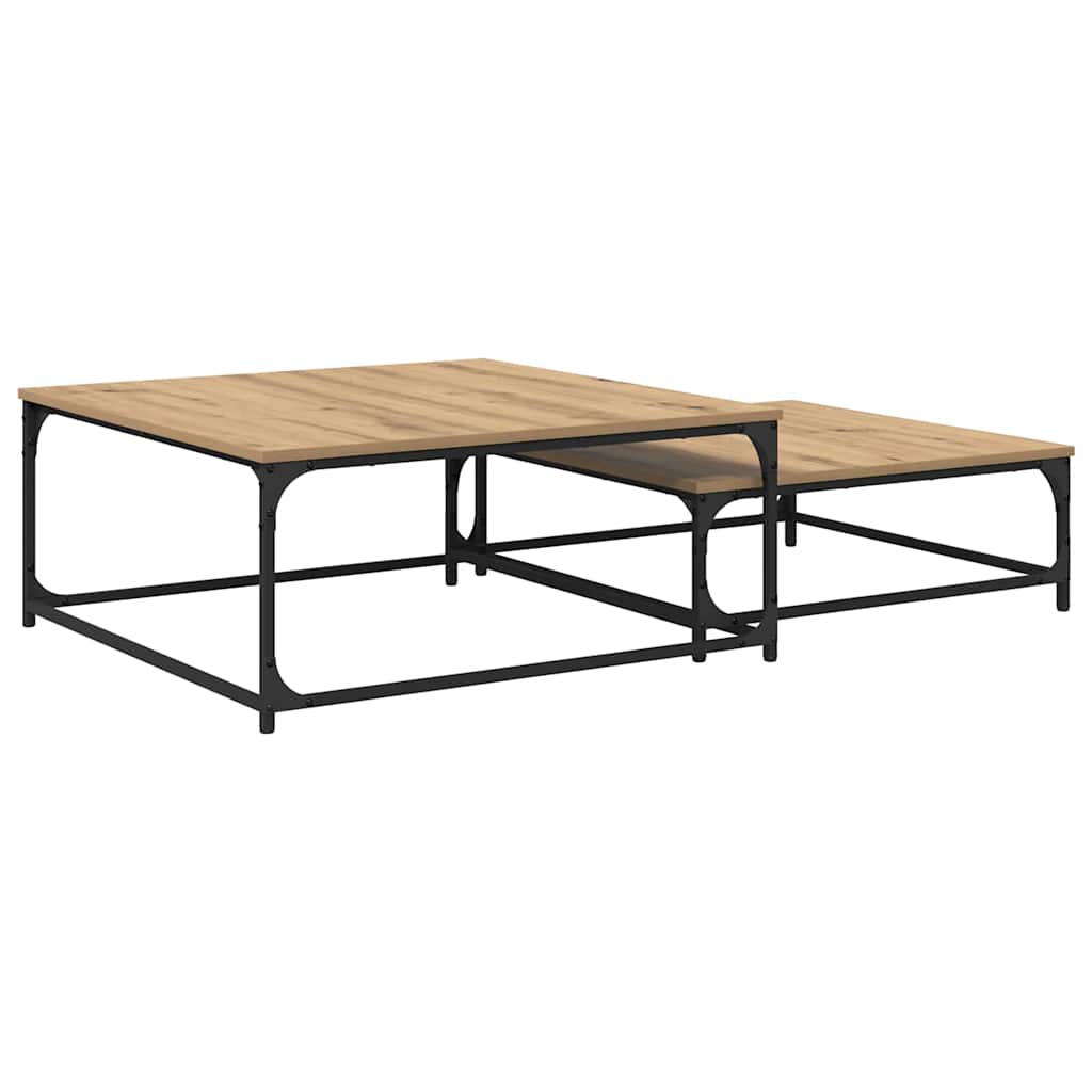 Couchtisch 2 pcs Artisan-Eiche Holzwerkstoff