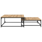 Couchtisch 2 pcs Artisan-Eiche Holzwerkstoff