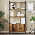 Bücherregal 76,5 x 30 x 154,5 cm Holzwerkstoff