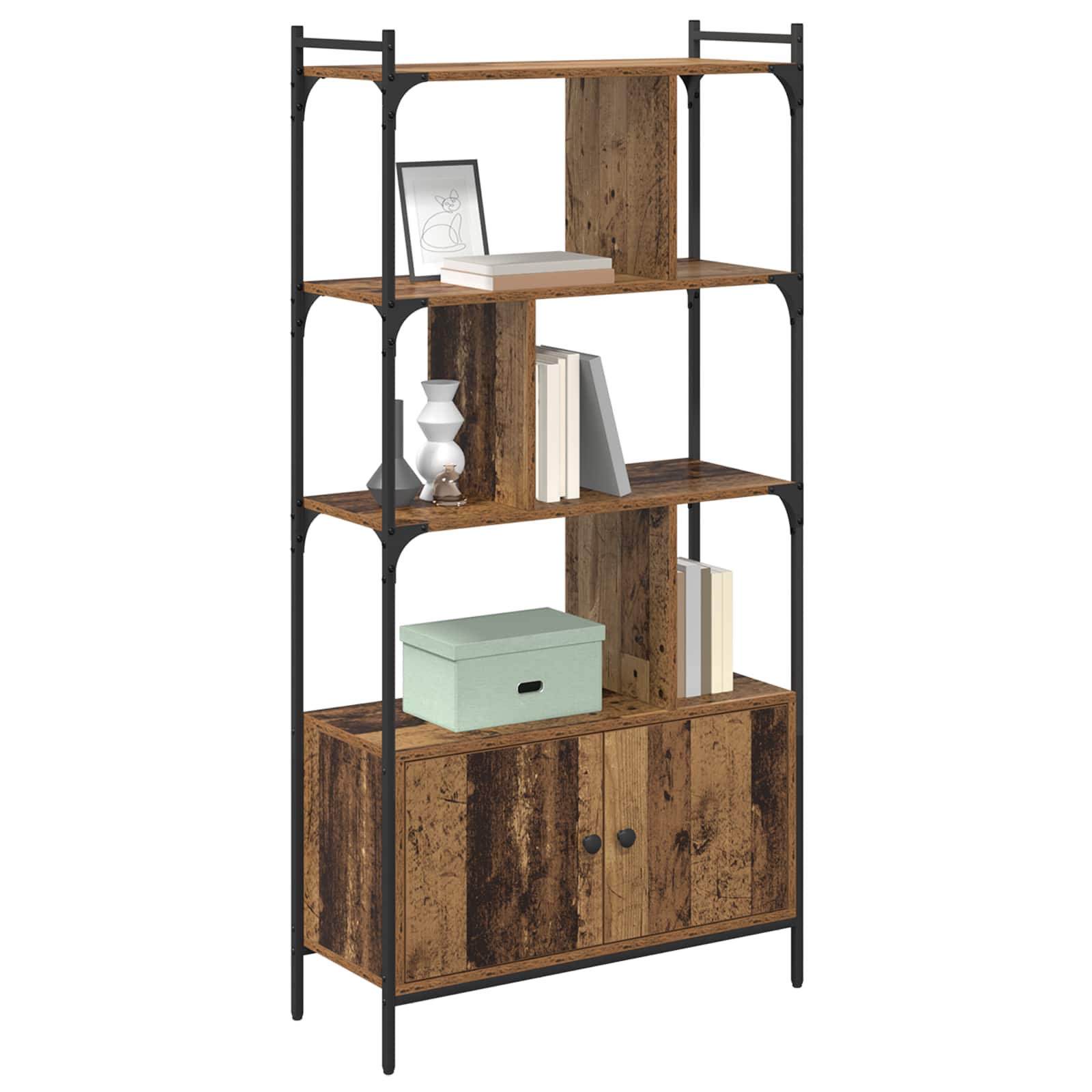 Bücherregal 76,5 x 30 x 154,5 cm Holzwerkstoff