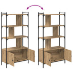 Bücherregal 76,5 x 30 x 154,5 cm Holzwerkstoff