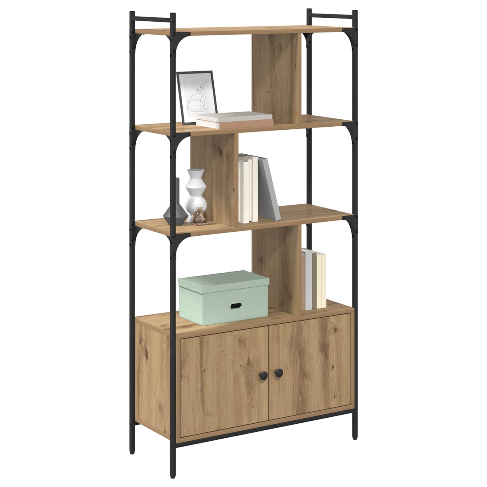Bücherregal 76,5 x 30 x 154,5 cm Holzwerkstoff