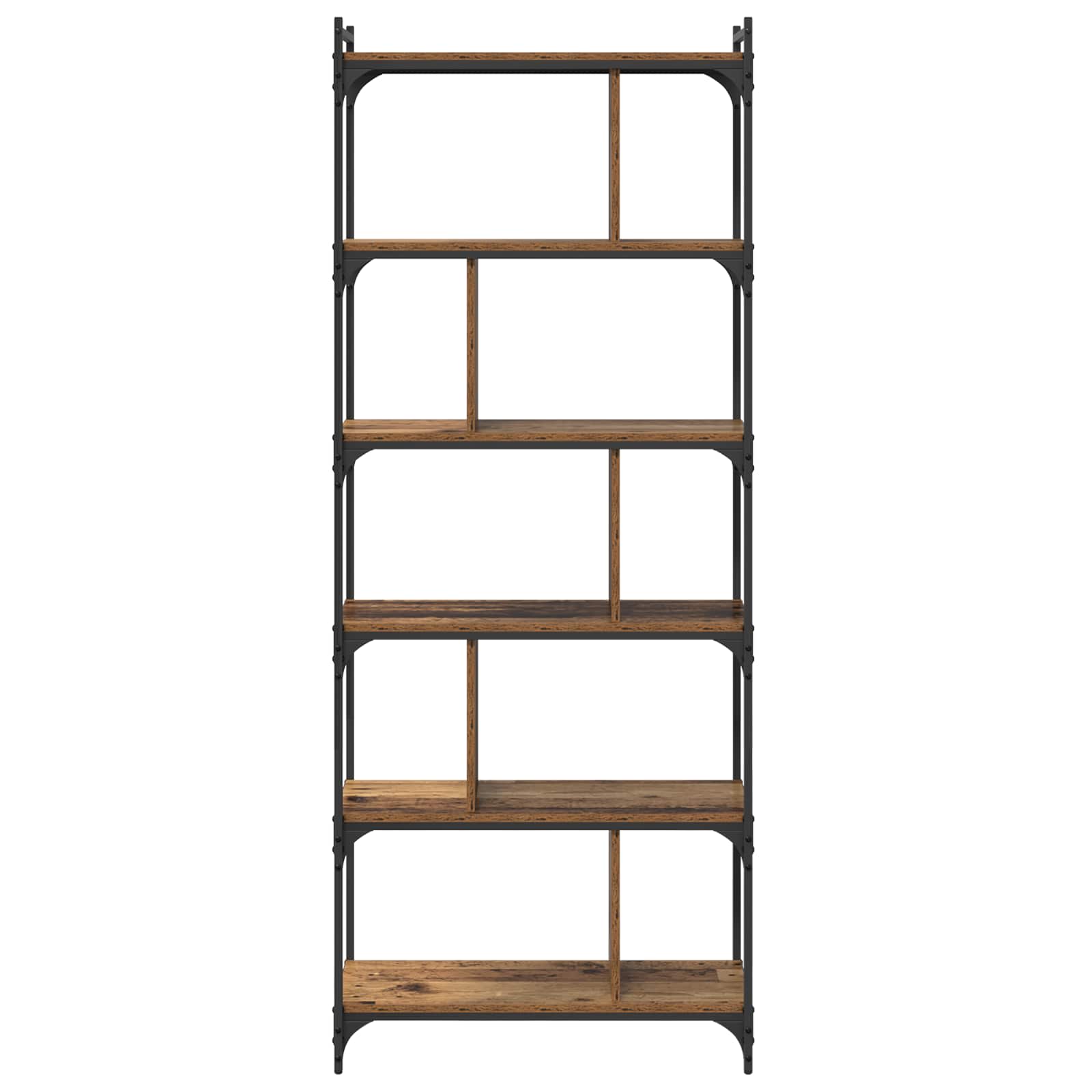 Bücherregal Altholz 76 x 32 x 192 cm Holzwerkstoff
