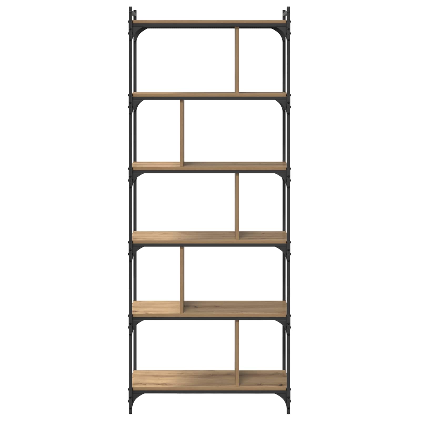 Bücherregal Artisan-Eiche 76 x 32 x 192 cm Holzwerkstoff
