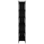 Bücherregal Schwarz Eichen-Optik 76 x 32 x 192 cm Holzwerkstoff