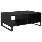 Couchtisch Schwarz Eichen-Optik 90 x 60 x 35 cm Holzwerkstoff