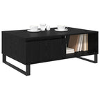 Couchtisch Schwarz Eichen-Optik 90 x 60 x 35 cm Holzwerkstoff