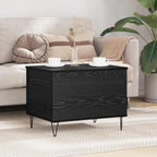 Couchtisch Schwarz Eichen-Optik 60 x 44,5 x 45 cm Holzwerkstoff