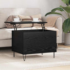 Couchtisch Schwarz Eichen-Optik 60 x 44,5 x 45 cm Holzwerkstoff