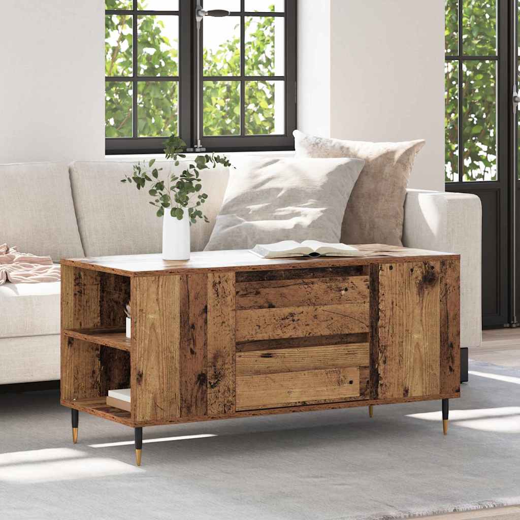 Couchtisch Altholz 102 x 44,5 x 50 cm Holzwerkstoff