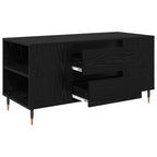 Couchtisch Schwarz Eichen-Optik 102 x 44,5 x 50 cm