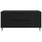Couchtisch Schwarz Eichen-Optik 102 x 44,5 x 50 cm