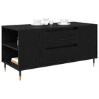 Couchtisch Schwarz Eichen-Optik 102 x 44,5 x 50 cm