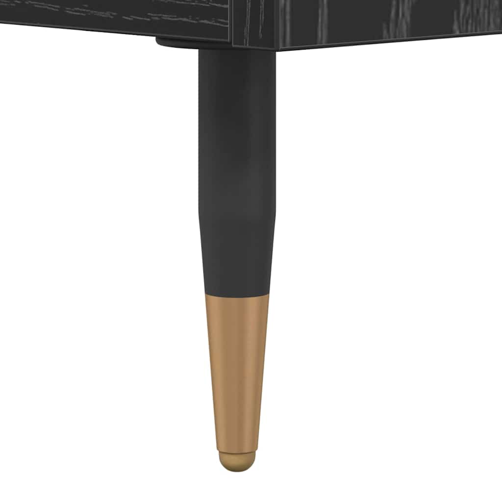 Couchtisch Schwarz Eichen-Optik 90 x 49 x 45 cm Holzwerkstoff