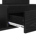 Couchtisch Schwarz Eichen-Optik 90 x 49 x 45 cm Holzwerkstoff