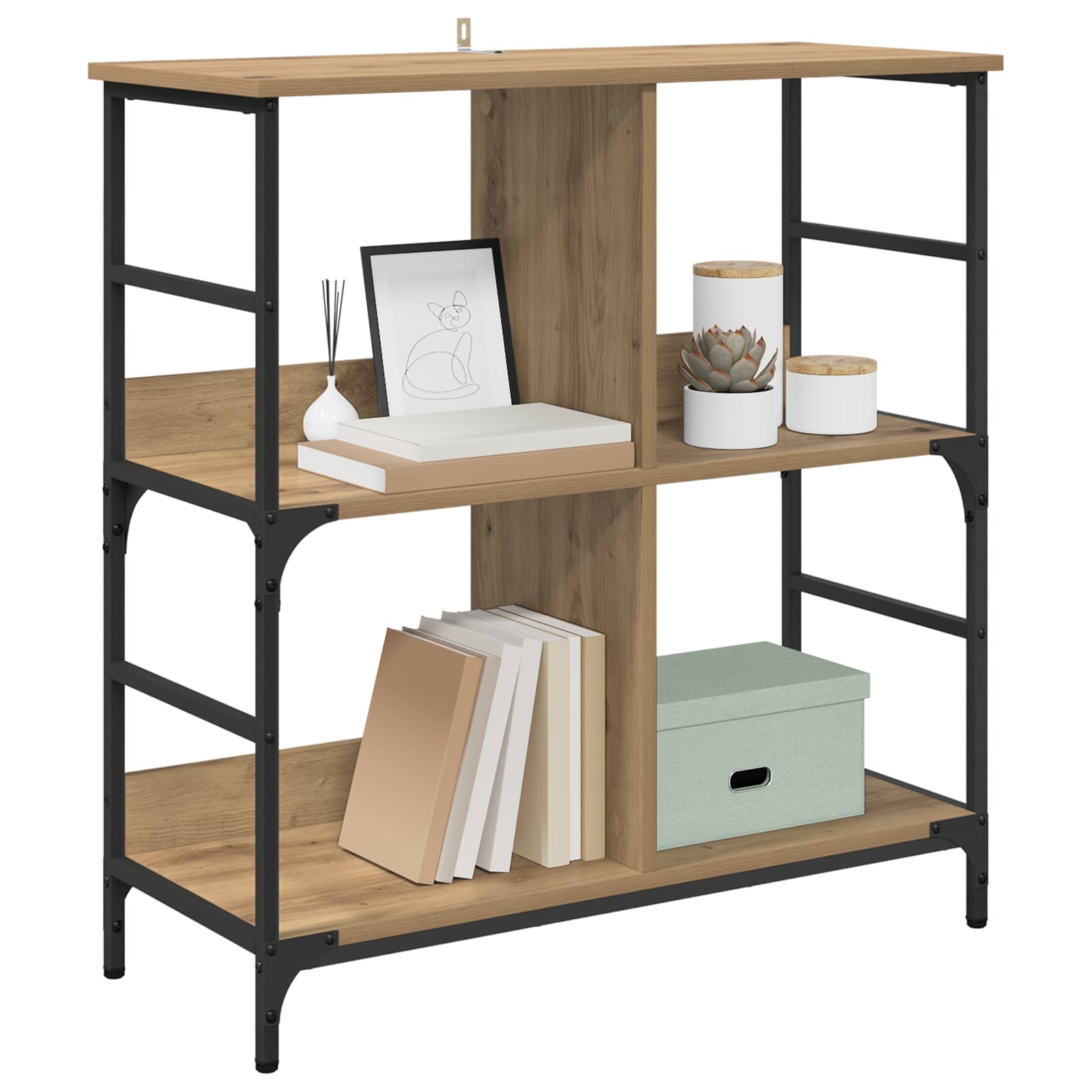 Regal Artisan-Eiche 78,5 x 33 x 82 cm Holzwerkstoff