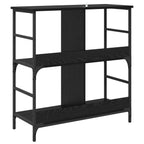 Regal Schwarz Eichen-Optik 78,5 x 33 x 82 cm Holzwerkstoff