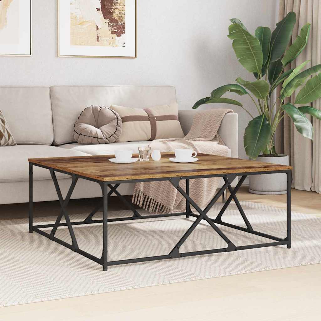 Couchtisch Altholz 100 x 100 x 40 cm Holzwerkstoff