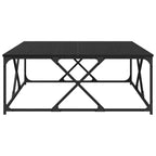 Couchtisch Schwarz Eichen-Optik 100 x 100 x 40 cm Holzwerkstoff