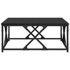 Couchtisch Schwarz Eichen-Optik 70 x 70 x 30 cm Holzwerkstoff