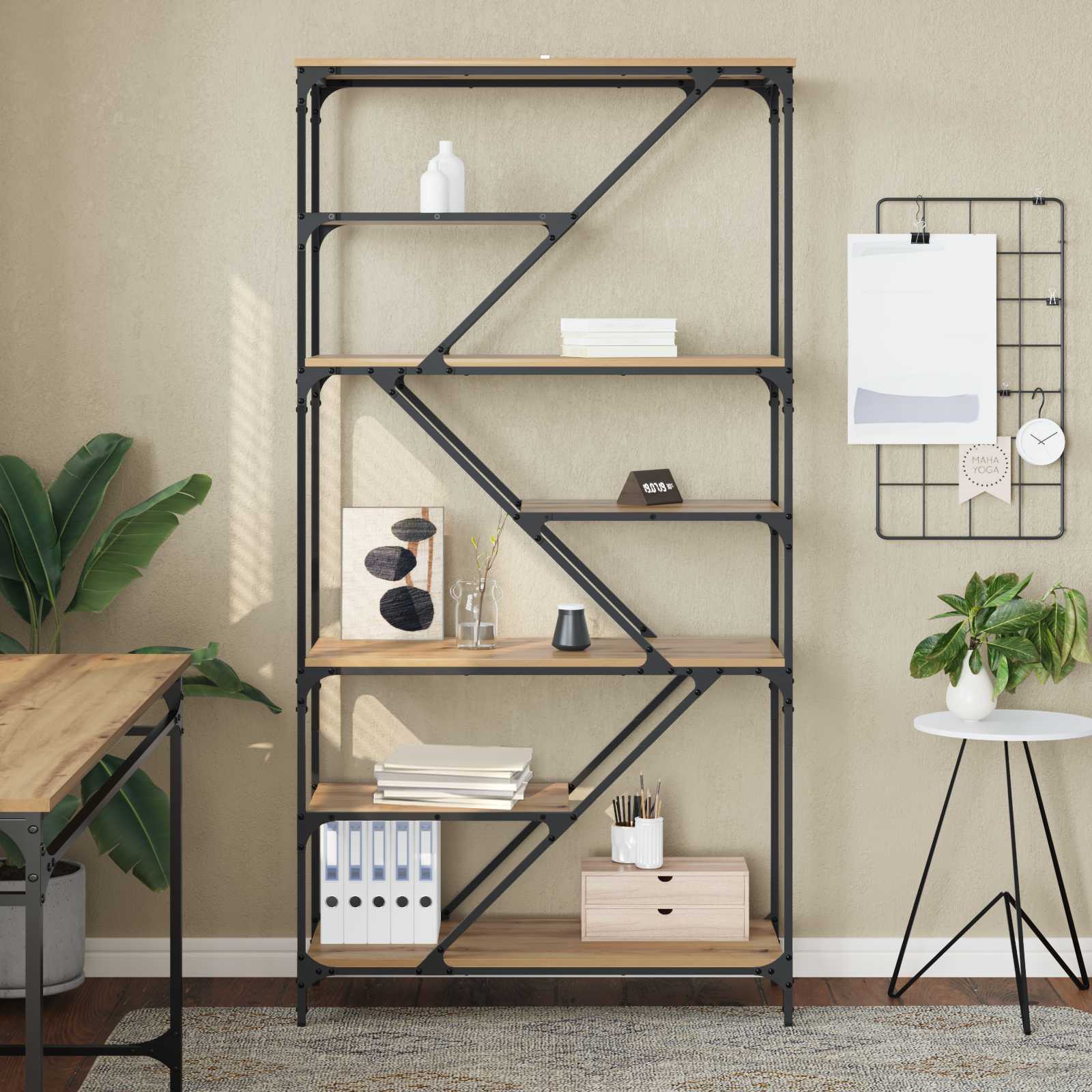 Bücherregal Artisan-Eiche 91 x 36 x 176 cm Holzwerkstoff