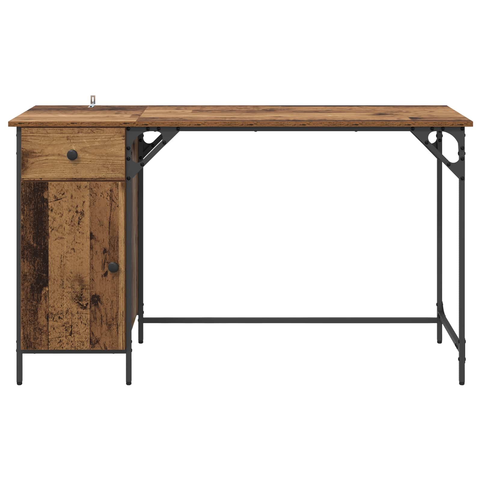 Computertisch Altholz 131 x 48 x 75 cm Holzwerkstoff