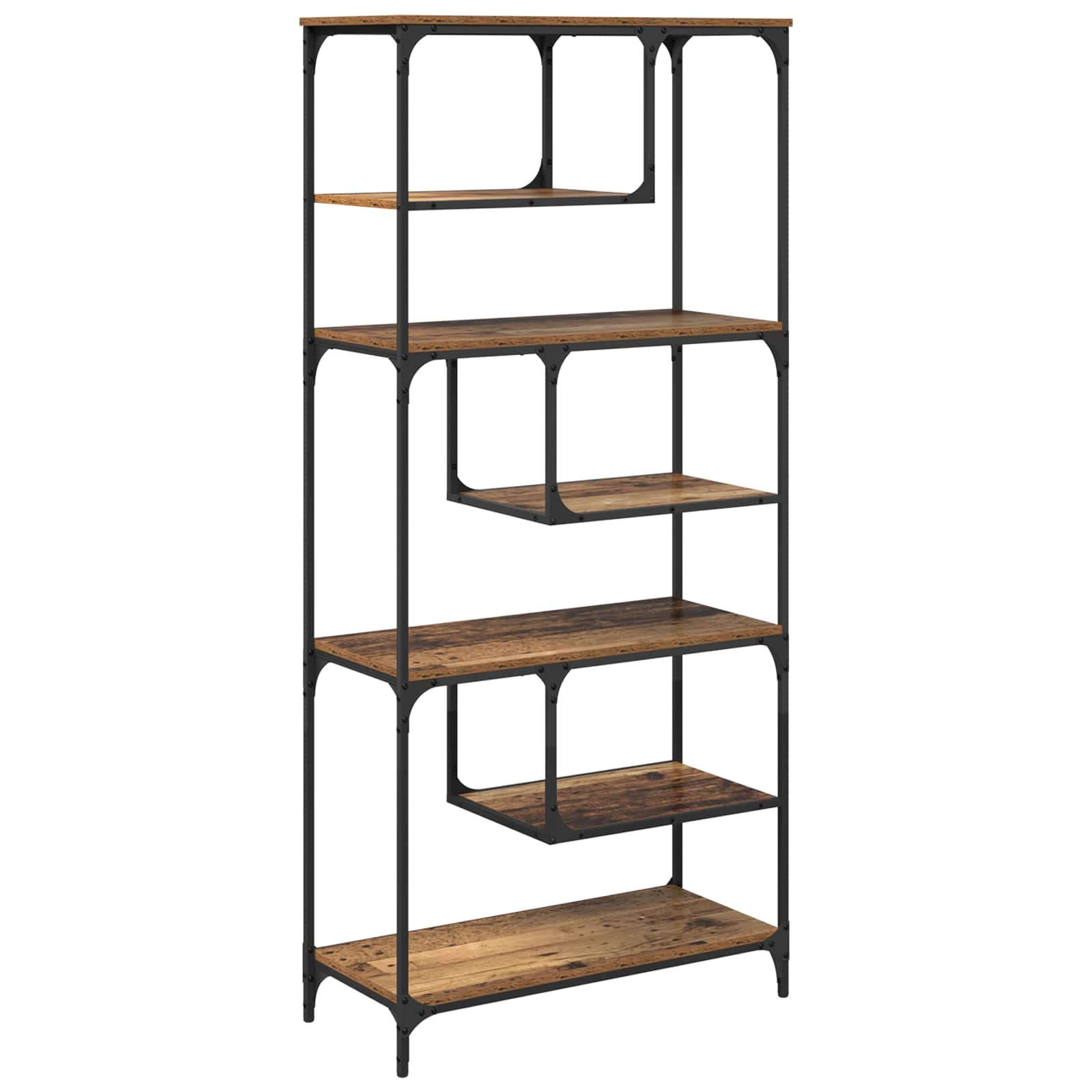 Bücherregal Altholz 81 x 36 x 176 cm Holzwerkstoff