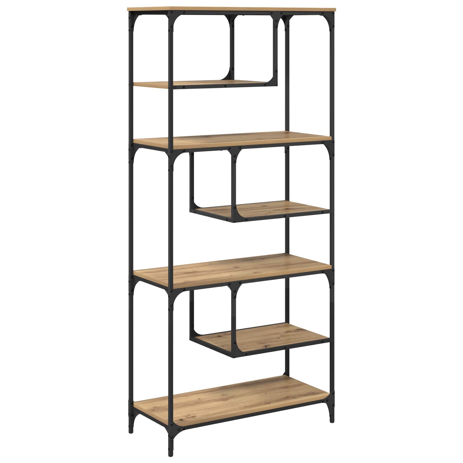 Bücherregal Artisan-Eiche 81 x 36 x 176 cm Holzwerkstoff