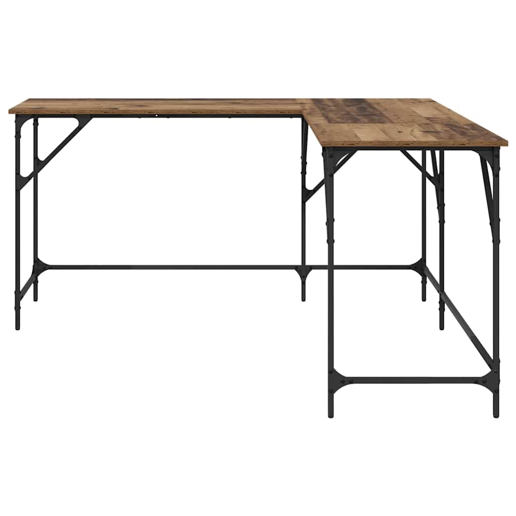 Schreibtisch Altholz 149 x 149 x 75 cm Holzwerkstoff