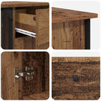 Schreibtisch Altholz 141 x 141 x 75 cm Holzwerkstoff
