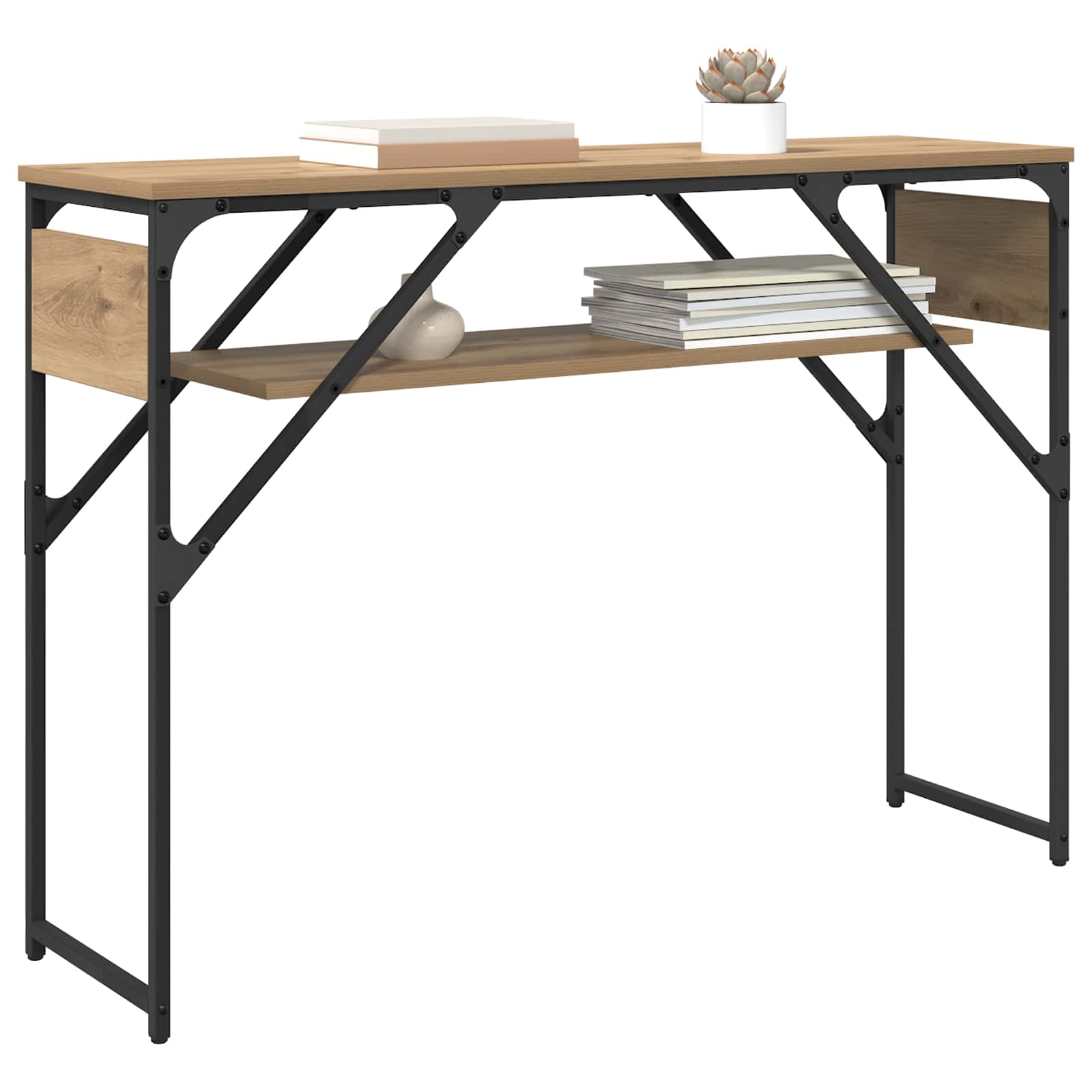 Konsolentisch Artisan-Eiche 105x30x75cm Holzwerkstoff