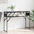 Konsolentisch Schwarz Eichen-Optik 105x30x75cm Holzwerkstoff