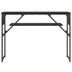 Konsolentisch Schwarz Eichen-Optik 105x30x75cm Holzwerkstoff
