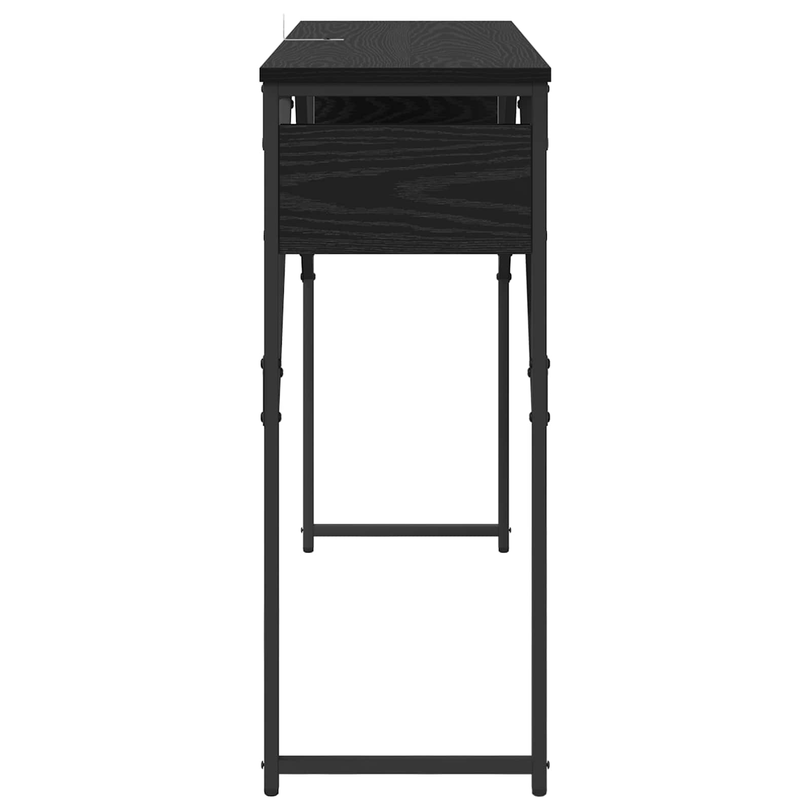 Konsolentisch Schwarz Eichen-Optik 105x30x75cm Holzwerkstoff