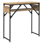 Konsolentisch Artisan-Eiche 75x30x75cm Holzwerkstoff