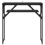 Konsolentisch Schwarz Eichen-Optik 75x30x75cm Holzwerkstoff