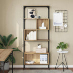 Bücherregal Artisan-Eiche 76 x 33 x 188,5 cm Holzwerkstoff