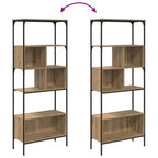 Bücherregal Artisan-Eiche 76 x 33 x 188,5 cm Holzwerkstoff