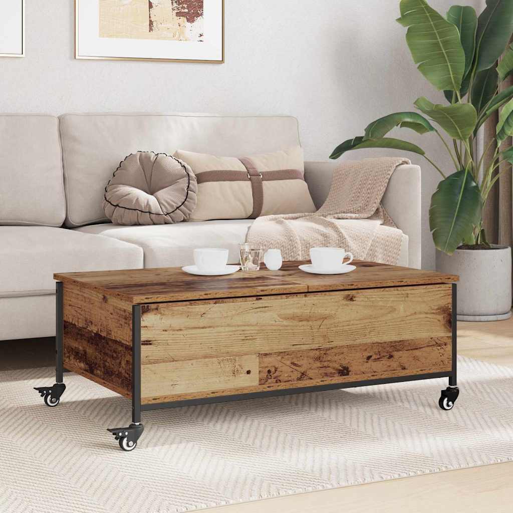 Couchtisch Altholz 91 x 55 x 32 cm Holzwerkstoff