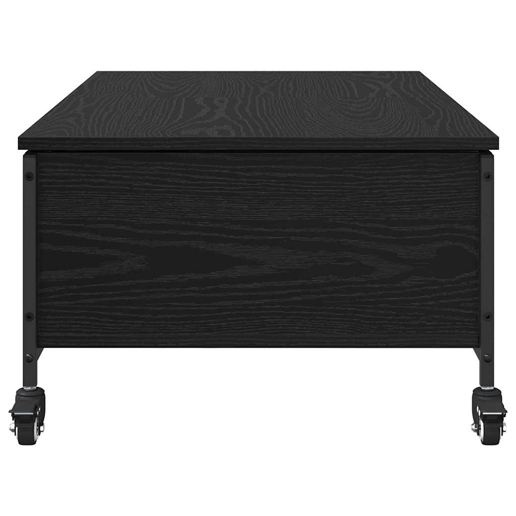 Couchtisch Schwarz Eichen-Optik 91 x 55 x 32 cm Holzwerkstoff
