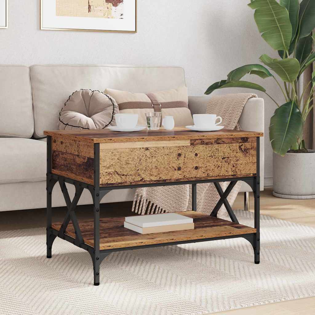 Couchtisch Altholz 70x50x50cm Holzwerkstoff